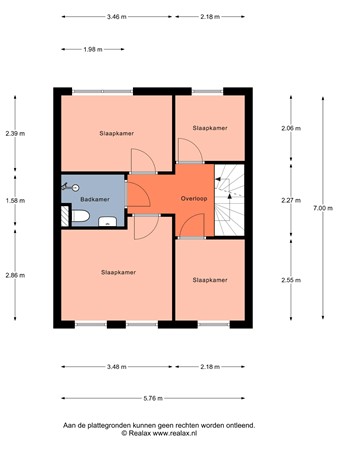 Floorplan - Almarestraat 16, 3752 EK Bunschoten-Spakenburg